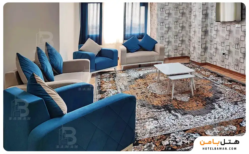 آپارتمان دو خوابه چهارنفره (اقامت بدون صبحانه)
